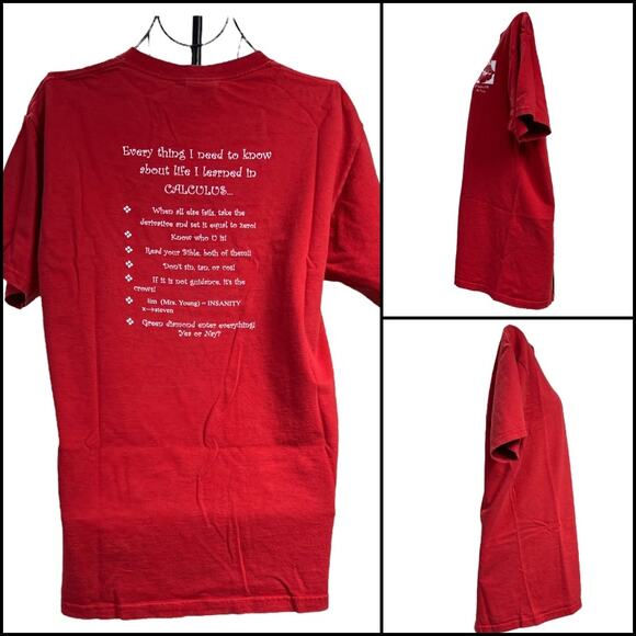 Fruit of the Loom Everything I Need to Know About Life Calculus T-Shirt Medium - Picture 3 of 11